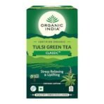 organic india Tulsi Green Tea Infusion Bags- 25 Tea Bags - Fast UK Delivery - Image 2
