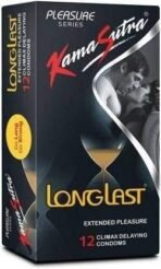 KamaSutra LongLast Condoms for Men | Climax Delaying Condoms with Dotted Texture | Made with Natural Rubber Latex | Lubricated Condoms | Pleasure Series | Pack of 3-12 Premium Condoms Each - Fast UK Delivery - Image 4