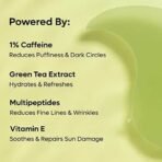 mCaffeine Green Tea Hydrogel Under Eye Patches for Dark Circle, Fine Lines & Wrinkles Reduction | Cooling Under Eye Patch Mask for Instant De-Puffing | 30 Pairs - Fast UK Delivery - Image 7