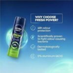 NIVEA Men Fresh Power Deodorant Spray , 150Ml, Pack Of 1 - Fast UK Delivery - Image 4