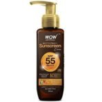 WOW Skin Science Sunscreen For All Skin Types Spf 55 Pa+++ Matte Look Ultra Light & Brightening Vitamin C Face Wash Combo, Pack Of 1 - Fast UK Delivery - Image 3