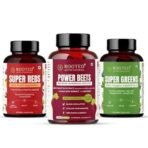 Rooted Active Naturals Wellness Combo - Power Beets Beetroot Capsules, Super Greens Veggie and Super Reds Fruit Supplements - Fast UK Delivery - Image 2