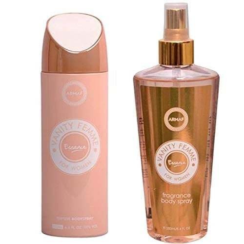 uk41fOOQnauES-1-1.jpg Armaf Vanity Femme Essence Deodorant Body Spray 200ml, Vanity Femme Essence perfume 250 ml (Pack of-2)- For Women - Fast UK Delivery - Image 1