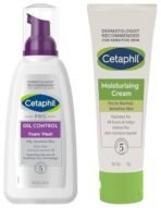Cetaphil PRO Oil Control Foam Face Wash for Acne & Oily Prone Skin 236ml Moisturising Cream for Face & Body, Dry to Normal skin, 80 gm - Fast UK Delivery - Image 2