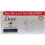 Dove Beauty Bathing Soap Bar - Cream, 500g Promo Pack - Fast UK Delivery - Image 2