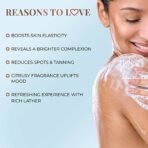 Just Herbs Vitamin C Brightening Body Wash with Lime and Liquorice for Men & Women | Hydrates Skin, Reduces Hyperpigmentation & Maintains pH Level | Suits All Skin Types- 300 ml - Fast UK Delivery - Image 4