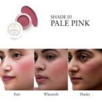 Just Herbs Vegan Lip and Cheek Tint (pack of 2) : Subtle Day-Wear Must Haves - Peachy Coral and Pale Pink - Fast UK Delivery - Image 4