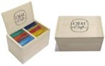Chai Craft Boxful of surprises- 40 teabags in a pine wood box Pack of 2 - Fast UK Delivery
