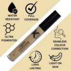 KINDED Liquid Concealer Full Coverage Colour Corrector Contour Waterproof HD Pro Master Series for Dry & Oily Skin Dark Circles & Spots (Creamy Matte, Yellow Tone & Peachy Orange Combo, 6 ml each) - Fast UK Delivery - Image 4