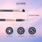 MARS Eye Enchanted Dual-Ended Brush Set of 3 | Perfect For Eye Makeup | Eyebrow Brush with Spoolie | Small Blending & Flat Brush | Eyeliner & Flat Crease Brush | Soft Bristles | Compact & Travel Friendly - Fast UK Delivery - Image 7