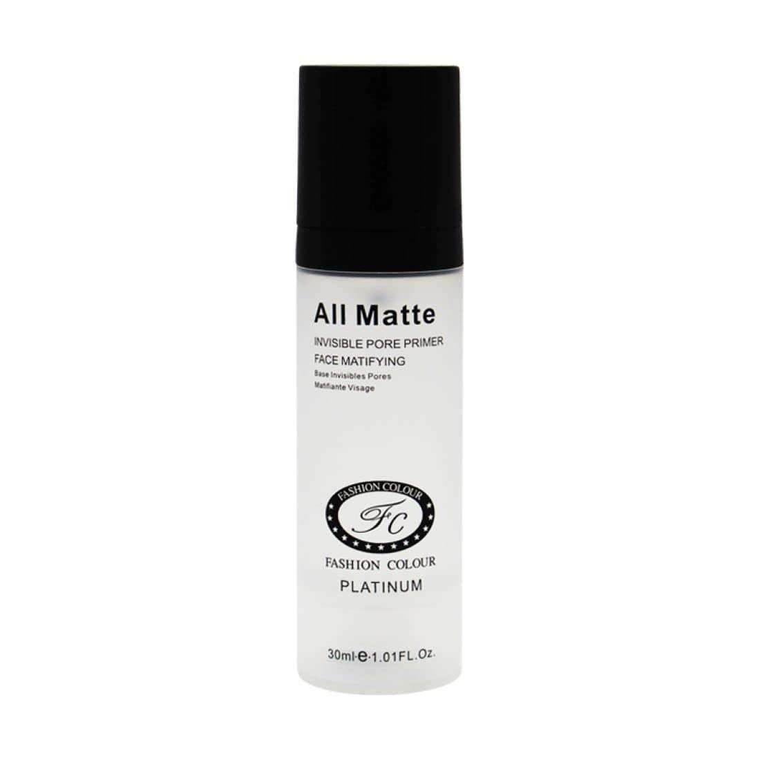 uk41gP33FvmL-1.jpg FASHION COLOUR PLATINUM All Matte Invisible Pore Primer | Oil-Free Matte Finish | Lightweight Gel Texture | Smoothens & Moisturizes Skin | All skin Types | 30ml - Fast UK Delivery - Image 1