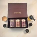 Golden Tips Assorted Tea Gift Box | Perfect Diwali Gifts for Family and Friends | Diwali Gift Set | Gift Hamper of Darjeeling Tea + Darjeeling Green Tea + Masala Chai - Fast UK Delivery - Image 4