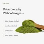 Kapiva Organic Wheatgrass Powder 100g (Pack of 2) | USDA Organic Certified | Detox Your Body | Improve Your Immunity - Fast UK Delivery - Image 5