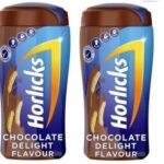HORLICKS Chocolate Delight Flavour-Pack of 2 (2 x 200 g) - Fast UK Delivery