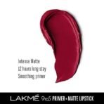 LAKME Lipstick Burgundy Passion (Matte) & LAKME Lip Color Deep Wine (Matte) - Fast UK Delivery - Image 5