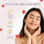 Dove Relaxing Almond Cream Body Wash with Hibiscus for Smooth Skin, Soft & Sweet Scent 1L - Fast UK Delivery - Image 6