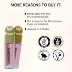 Fashion Colour Platinum Liquid Blusher | Long-Lasting | Liquid dewy blush | Lightweight blush | Ultra-Pigmented formula | Buildable liquid blush | Dewy & Radiant Finish | (Peach, 5gm) - Fast UK Delivery - Image 5