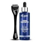 Beardo Hair Growth Vitalizer Serum 60 milligrams & Dermaroller For Men 0.5 mm| Biotin| Redensyl For Stem Cell Activation| Caffeine Product For DHT Blocking | Non-Sticky, Non-Oily & Non-Greasy - Fast UK Delivery - Image 2