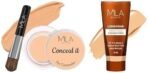 MILA Beaute Longwear Weightless Foundation | Liquid Foundation | Shade - (205 Natural Buff, 30ml) Conceal It Pot Concealer For Face Makeup | Shade - (Medium Beige, 4g) - Fast UK Delivery - Image 2