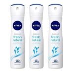 Nivea Deodorant Fresh Natural for Women, 150ml (Pack of 3, Spray) - Fast UK Delivery - Image 2