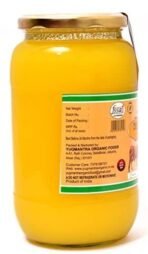 Yugmantra Organic Foods 100% Pure Natural Desi Rathi Cow Ghee - Glass Bottle Prepared from Vedic A2 Milk Bilona Method-Immunity Superfood (1 LTR) - Fast UK Delivery - Image 2