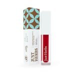 Just Herbs Ayurvedic Creamy Matte Long Lasting Liquid Lipstick, Lightweight & Hydrating Lip Colour with Liquorice & Sweet Almond Oil - Hibiscus Red - Fast UK Delivery