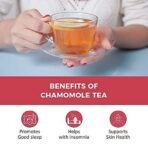 ORAAH Chamomile Green Tea | Decreases Pain & Headaches | Made with 100% Whole Leaf & Natural Chamomile Flowers, 50Gms (Pack 2) - Fast UK Delivery - Image 4