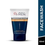 O3+ ALPHA MEN Bright Glow Face Wash 50g - Fast UK Delivery - Image 3