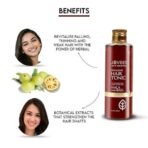 Jovees Herbal Revitalising Amla & Bael Hair Tonic For hair volume & Protecting hair From Damages | Gives Long, Strong & Thick Hair | For All Hair Types- 100ml - Fast UK Delivery - Image 4