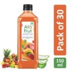 Alo frut Mixed Fruit Drink with Tasty Aloevera Chunks & Juice | Goodness of Fruits and Aloevera | Ready-to-Serve Fruit - 150 ml (Pack of 30) - Fast UK Delivery - Image 3