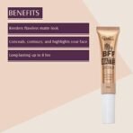 Glam 21 My BFF Matte Liquid Concealer|Full Coverage, Waterproof, Hydrating |Lightweight, Long Wearing Formula For All Skin Tone Matte Finish -8gm-Beige - Fast UK Delivery - Image 4