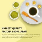 Golden Tips Japanese Lemon Matcha Green Tea Powder Tin Can (50 Gram, 25 cups) - Fast UK Delivery - Image 4