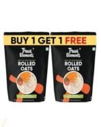 True Elements Rolled Oats 2kg - Diet Food | Gluten Free Oats | Cereal for Breakfast | High Fibre | 100% Wholegrain, Jumbo Oats 1kg (Buy 1 Get 1 FREE) - Fast UK Delivery - Image 2