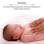 Blue Nectar Ayurvedic Baby Oil with Organic Ghee, 100% Natural Baby Massage Oil With Coconut Oil & Olive Oil | Dermatologically Tested (200ml) - Fast UK Delivery - Image 4