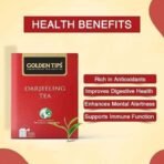 Golden Tips Pure Darjeeling Black Tea Bags (100 Bags, 200 Gram) - Fast UK Delivery - Image 4