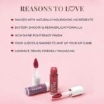 Just Herbs 4 IN 1 Lip Gloss for Women, Serum Infused Non-Sticky Glossy and Hydrating Lip Gloss 4 gm - Fast UK Delivery - Image 4