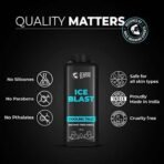 Beardo Ice Blast Talc Powder for men, 250g | INSTANT ICY COOLING Talcum Powder Men | Combat heat with Menthol | Goodness of Aloe vera & Vitamin E for Instant Freshness - Fast UK Delivery - Image 7