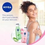 NIVEA Gel Body Lotion 200 ml | Rose | Refreshing Care For 24H Hydration | Non-Sticky | Fast Absorbing for Fresh And Healthy Skin - Fast UK Delivery - Image 4