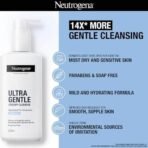Neutrogena Ultra Gentle Creamy Cleanser | 14X Gentler Cleanser | All Skin Types Including Sensitive Skin | Face Wash for Sensitive Skin for Men & Women | With Barriercare Technology & 10% Glycerin | Paraben-Free - Fast UK Delivery - Image 7