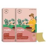 Wellbeing Nutrition Slim Espresso Coffee melts with 100% roasted Arabica coffee | Supports Metabolism & Energy, Helps Control Appetite, Fatigue & Fat | 30 Oral Strips