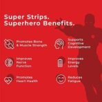 Wellbeing Nutrition Marvel Iron Man Melts | Vitamin B12, D3 & K2 for Kids (6+) | Supports Bone & Muscle Health, Cognitive Development & Energy, Heart Health | Exotic Mango Flavor (30 Oral Strips) - Image 4