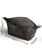 Beardo Travel Pouch for Accessories|Stylish Toiletry Organizer Kit for Men & Women||Vegan Leather Waterproof Cosmetic Bag for Travel Essentials, 22 x 15.4 x 15.4 Centimeters, Black - Fast UK Delivery - Image 6