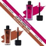 KINDED Lip Eye and Cheek Tint Combo for Women Girls Longlasting Moisturizing Vitamin E Liquid Lip Colour Lipstick Eyeshadow Blush (Liquid Matte Finish, More Magenta & Brown Temptation, 9 ml each) - Fast UK Delivery - Image 3