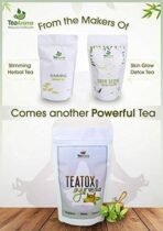 Tea Aroma Teatox Ayurveda - |14 Ayurveda Herbs & Barks| Weight management |Detox| Immunity Booster| Garcinia Cambogia| Triphlaa| Punarnava|Guggul|Papaya Leaves| Organic|100g|Loose leaves - Fast UK Delivery - Image 4