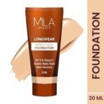 MILA Beaute Makeup Fixer |Makeup Setting Spray | Dermatalogically Tested 75ml Longwear Weightless Foundation | Flawless Matte Finish | Shade - (203 Beige, 30ml) - Fast UK Delivery - Image 4
