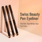 SWISS BEAUTY Waterproof And Long Wearing Bold Felt Tip Pen Glossy Eyeliner | Smudge Proof Eye Makeup | Quick Drying | Black, 1.2Ml - Fast UK Delivery - Image 3