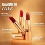 MyGlamm Treasure IT Suede Matte Lipstick - Love Triangle (Brown Shade) | Long Lasting, Non Drying Bullet Lipstick With Vitamin E (4.2g) - Fast UK Delivery - Image 6