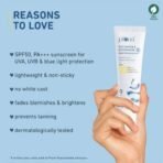 Plum 2% Niacinamide & Rice Water Sunscreen SPF 50 PA+++ | for Oily, Dry & Combination Skin | UVA/UVB Protection | Reduces Tan & Brightens Skin | No White Cast & Non-Sticky | for Women & Men | 50g - Fast UK Delivery - Image 5