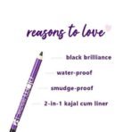 Plum Naturstudio All-Day-Wear Kohl Kajal, Matte Finish Black Brilliance With Free Sharpener, Smudge-Proof, Waterproof, 2-In-1 Eyeliner + Kajal Makeup, 1.2G (Pack of 2) - Fast UK Delivery - Image 5