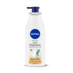 NIVEA Aloe Protection Body Lotion 400 ml | SPF 15 | Aloe Vera Extracts | Dep Moisture Serum | Men and Women | All Skin Type - Fast UK Delivery
